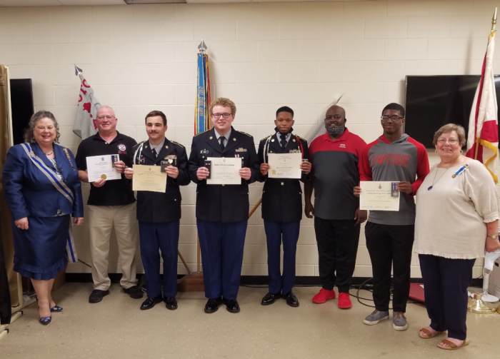 Daughters of 1812 jrotc award