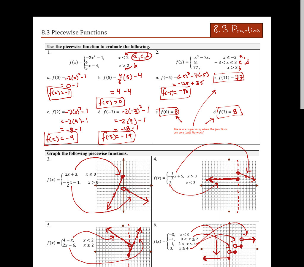 Key features of functions common core algebra 2 homework answers