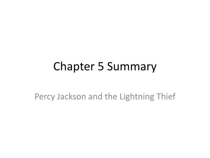 Percy jackson lightning thief summary chapter 1