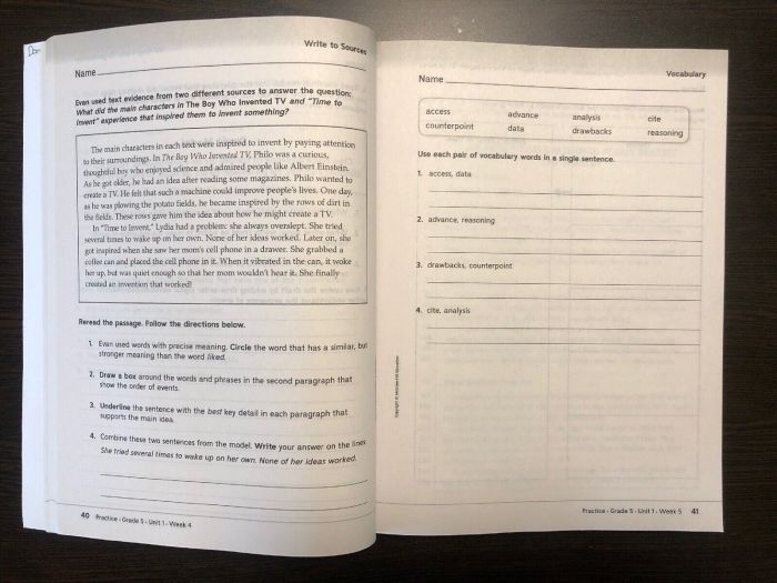 Phonics/spelling grade 4 unit 2 week 4 answer key